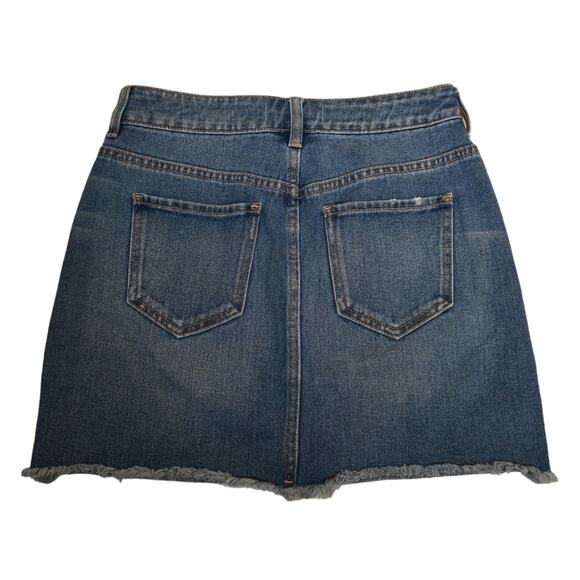 PacSun Womens 24 Denim Exposed Zipper Jean Denim Mini Skirt - Picture 2 of 9